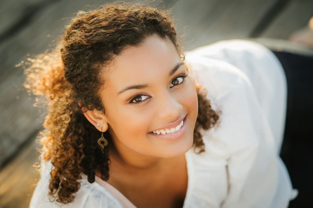 Senior photo at San Simeon Pier