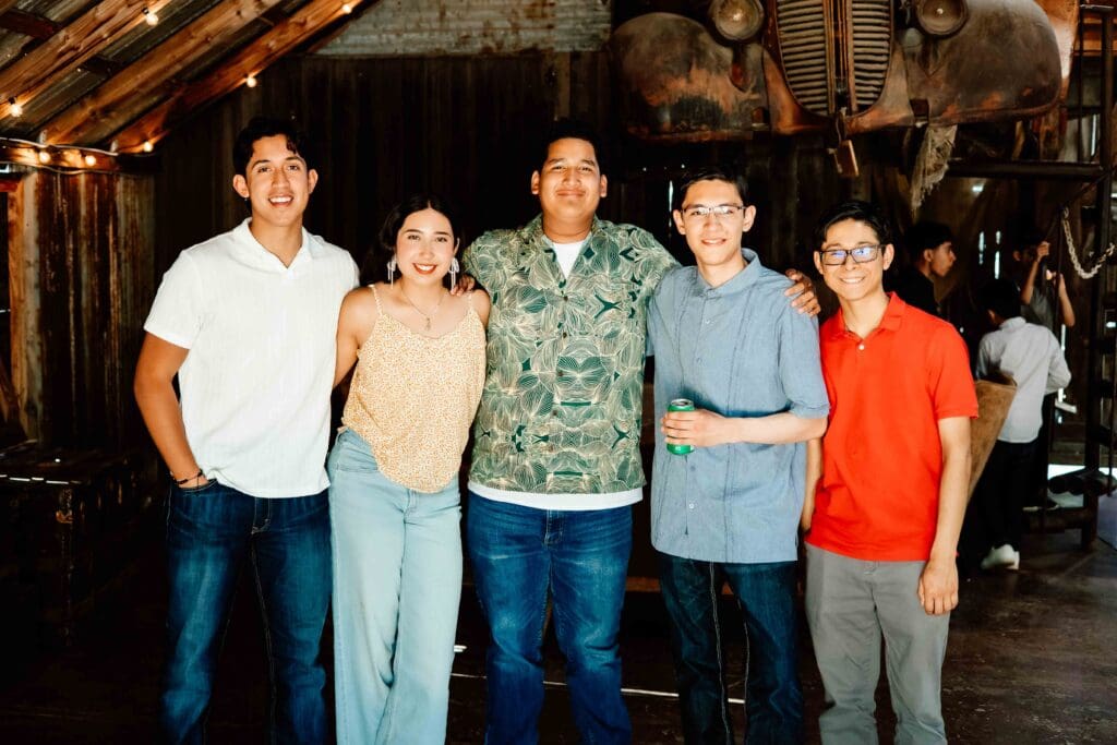 Group of friends at a graduation party in Templeton, CA 