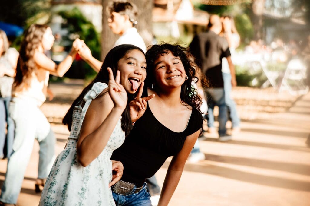 2 girls having fun at a graduation party at Oak and Ivy in Paso Robles