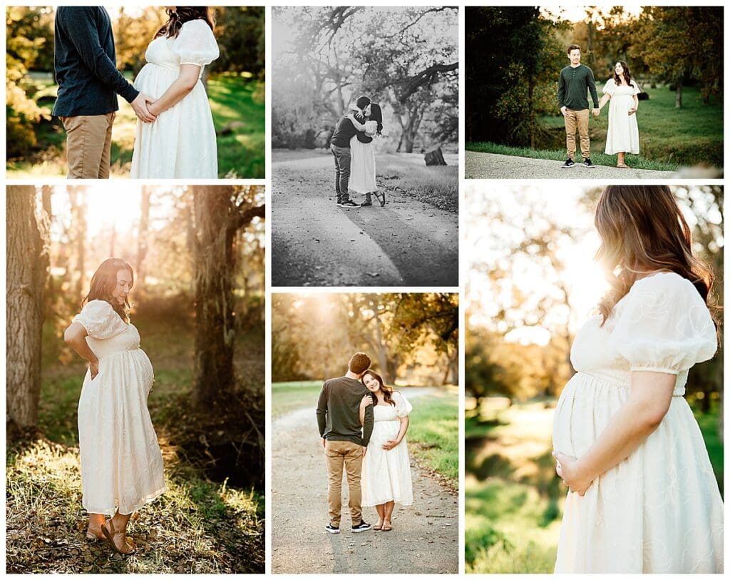images from a golden maternity session in Paso Robles, CA